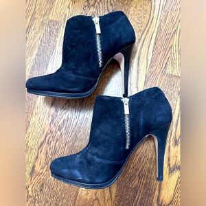 Black Suede Booties